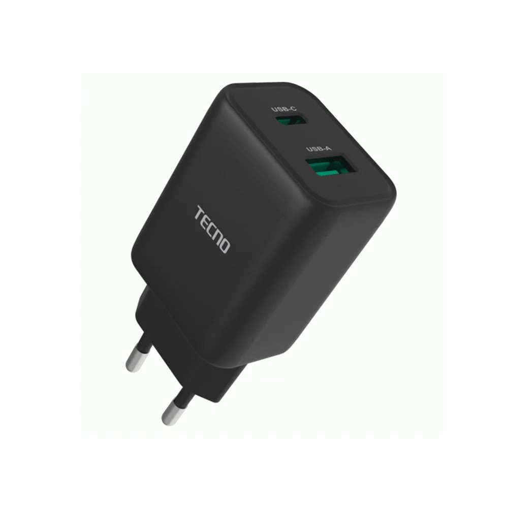 Tecno TCW-U30D 33W Dual Ports Omni Hub for Usb-A TYPE-C - Linkphones Center